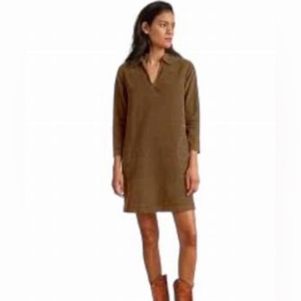 Velvet corduroy dress
